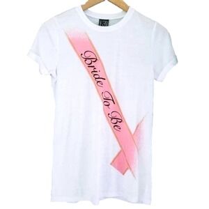 NWT Reseller Lot 10 Bride To Be Shirts M White Pink Sash Glitter Wholesale